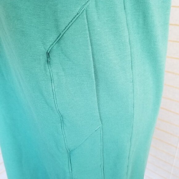 QVC Züda Knit Dress Size Small Bright Green Long Sleeves Pockets Stretch - Picture 8 of 16